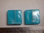 glass - 1825-293 - 15mm flat square - translucent light blue x 1 KG