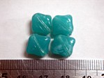 glass - 1818-285 - 10mm X cube - teal x 1 KG