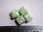 glass - 1818-286 - 10mm X cube - jade green x 1 KG