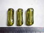 glass - 1807-014 - 18 x 8mm rectangle - olive x 1 KG