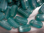 glass - 1808-285 - 15 x 8mm lozenge - teal green x 1 KG