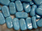 glass - 1808-296 - 15 x 8mm lozenge - turquoise x 1 KG