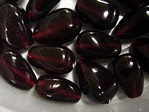 glass - 1914-001 - 17 x 10mm drop - trans red x 1 KG