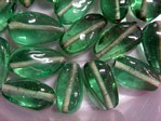 glass - 1914-013 - 17 x 10mm drop - light green x 1 KG