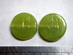 glass - 1822-288 - 20mm coin - grass green x 1 KG