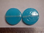 glass - 1822-293 - 20mm coin - translucent light blue x 1 KG