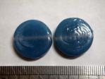 glass - 1822-294 - 20mm coin - translucent denim blue x 1 KG