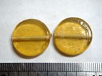 glass - 1822-317 - 20mm coin - amber x 1 KG