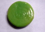 glass - 1822-037 - 20mm coin - op light green x 1 KG