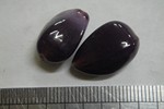 glass - 1914-283 - 17 x 10mm drop - plum x 1 KG