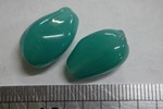 glass - 1914-285 - 17 x 10mm drop - teal x 1 KG