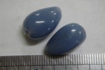 glass - 1914-294 - 17 x 10mm drop - denim blue x 1 KG