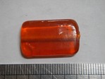 glass - 1923-011 - 25 x 15mm rectangle - trans orange x 1 KG