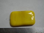 glass - 1923-034 - 25 x 15mm rectangle - yellow x 1 KG