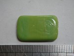 glass - 1923-037 - 25 x 15mm rectangle - op light green x 1 KG