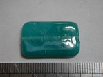 glass - 1923-285 - 25 x 15mm rectangle - teal x 1 KG