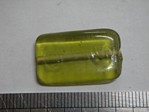 glass - 1923-314 - 25 x 15mm rectangle - peridot x 1 KG