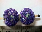 kashmiri beads - 15005 - blue bugles x 200 beads