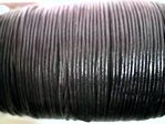 stringing - leather - 100 metre roll of 1.5mm leather - matt black