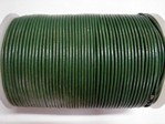 stringing - leather - 100 metre roll of 1.5mm leather - dark green