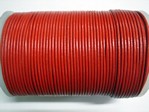 stringing - leather - 100 metre roll of 1.5mm leather - red