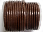 stringing - leather - 100 metre roll of 1.5mm leather - brown