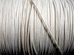 stringing - waxed cotton - 1.0mm x 500m - white