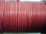 stringing - waxed cotton - 1.0mm x 500m - red